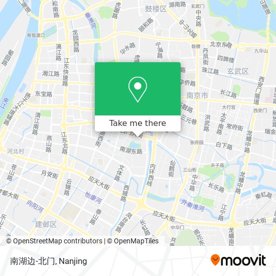 南湖边-北门 map
