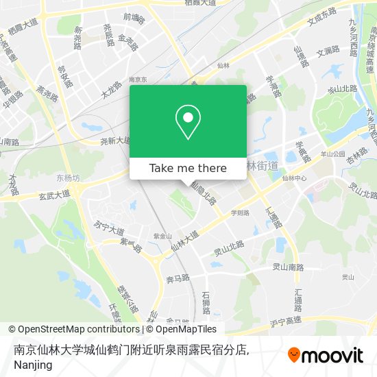南京仙林大学城仙鹤门附近听泉雨露民宿分店 map
