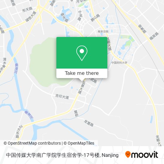 中国传媒大学南广学院学生宿舍学-17号楼 map