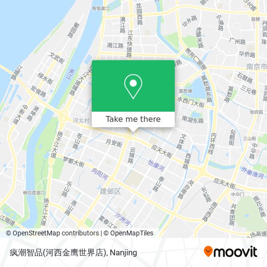 疯潮智品(河西金鹰世界店) map