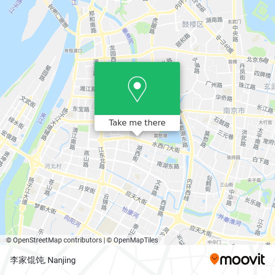 李家馄饨 map
