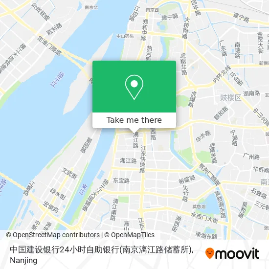 中国建设银行24小时自助银行(南京漓江路储蓄所) map