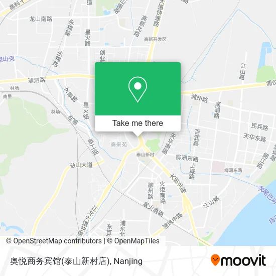 奥悦商务宾馆(泰山新村店) map