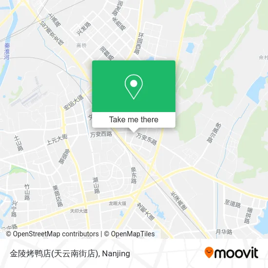 金陵烤鸭店(天云南街店) map
