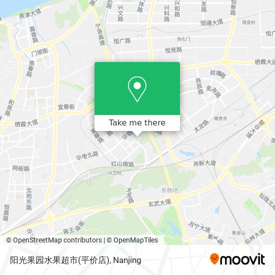 阳光果园水果超市(平价店) map