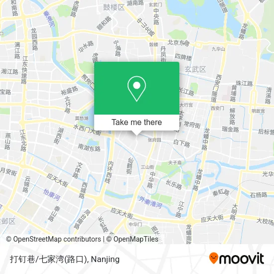 打钉巷/七家湾(路口) map