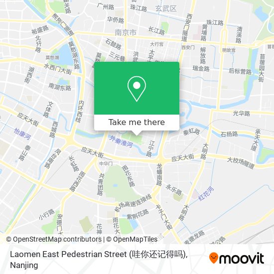 Laomen East Pedestrian Street (哇你还记得吗) map