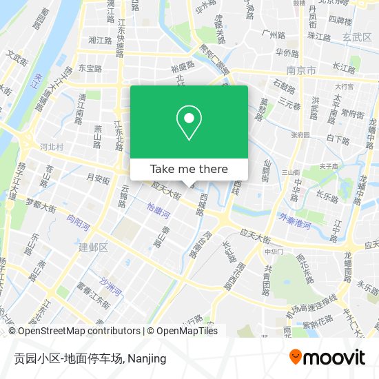 贡园小区-地面停车场 map