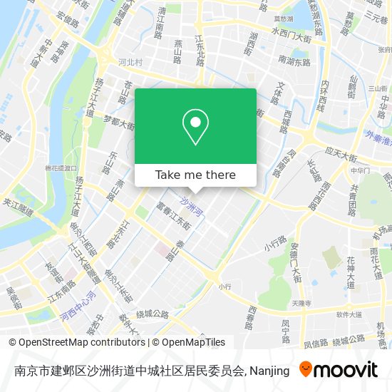 南京市建邺区沙洲街道中城社区居民委员会 map