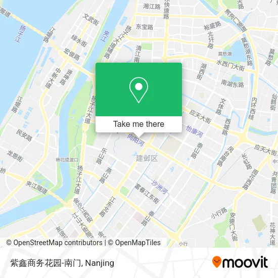 紫鑫商务花园-南门 map