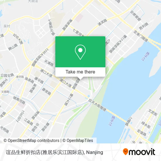 谊品生鲜折扣店(雅居乐滨江国际店) map