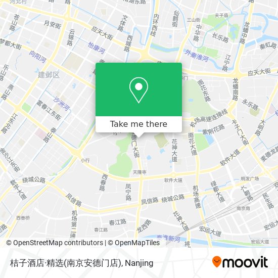 桔子酒店·精选(南京安德门店) map