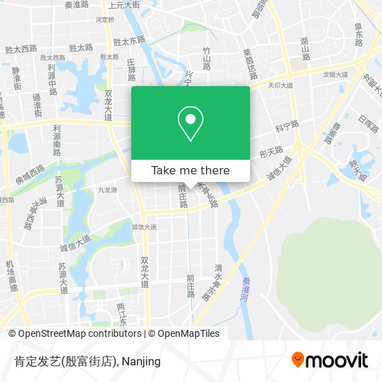 肯定发艺(殷富街店) map