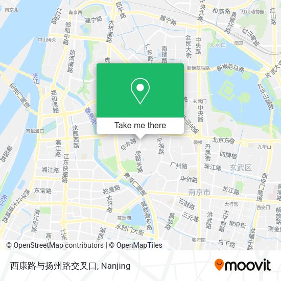 西康路与扬州路交叉口 map