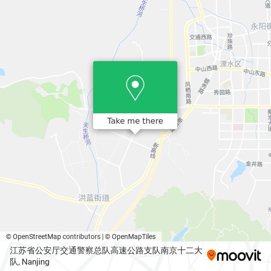 江苏省公安厅交通警察总队高速公路支队南京十二大队 map