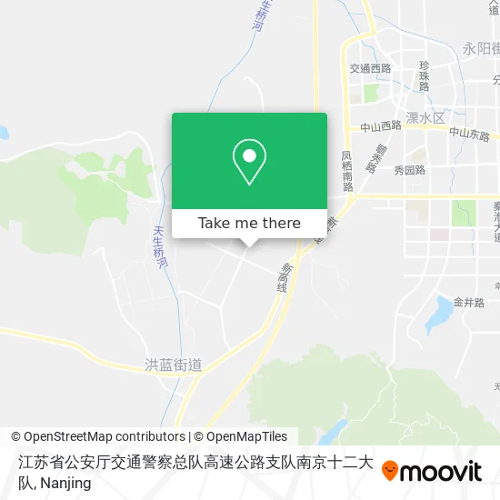江苏省公安厅交通警察总队高速公路支队南京十二大队 map