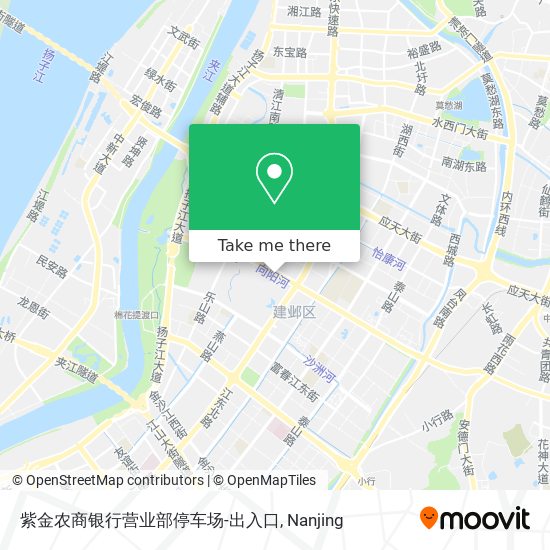 紫金农商银行营业部停车场-出入口 map