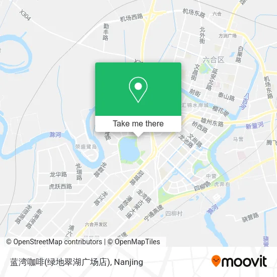 蓝湾咖啡(绿地翠湖广场店) map