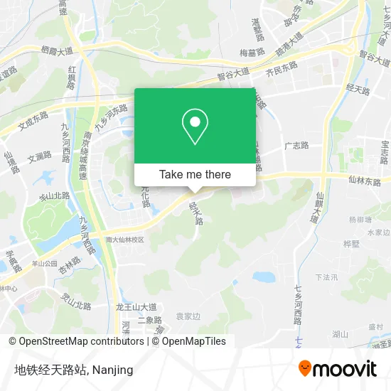 地铁经天路站 map