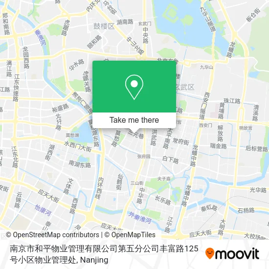 南京市和平物业管理有限公司第五分公司丰富路125号小区物业管理处 map