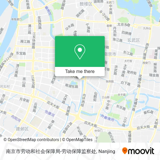 南京市劳动和社会保障局-劳动保障监察处 map