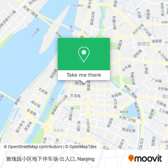 雅瑰园小区地下停车场-出入口 map