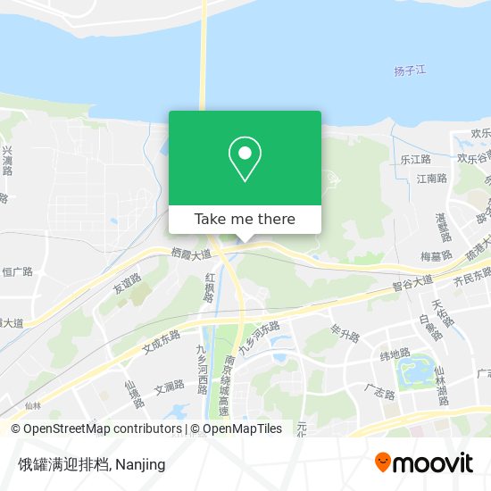 饿罐满迎排档 map