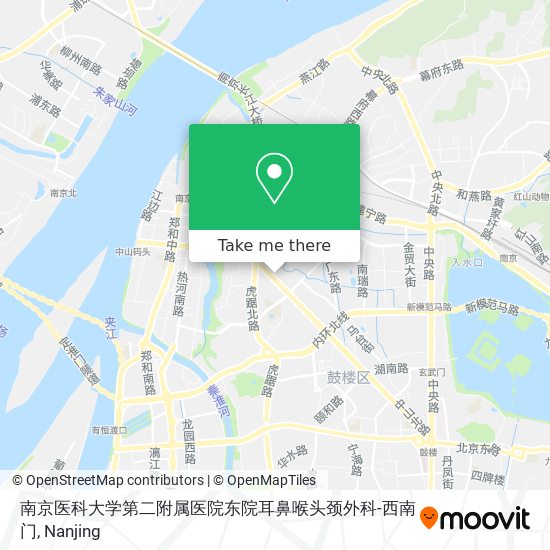 南京医科大学第二附属医院东院耳鼻喉头颈外科-西南门 map