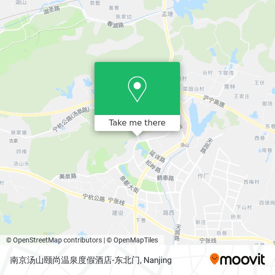 南京汤山颐尚温泉度假酒店-东北门 map