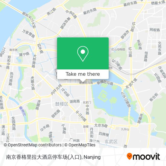 南京香格里拉大酒店停车场(入口) map