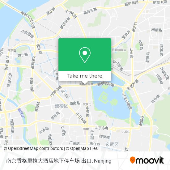 南京香格里拉大酒店地下停车场-出口 map