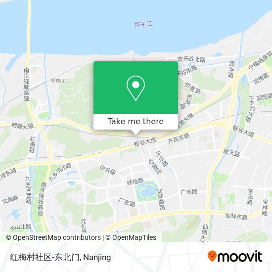 红梅村社区-东北门 map