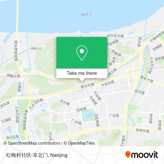 红梅村社区-东北门 map