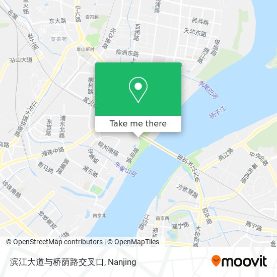 滨江大道与桥荫路交叉口 map