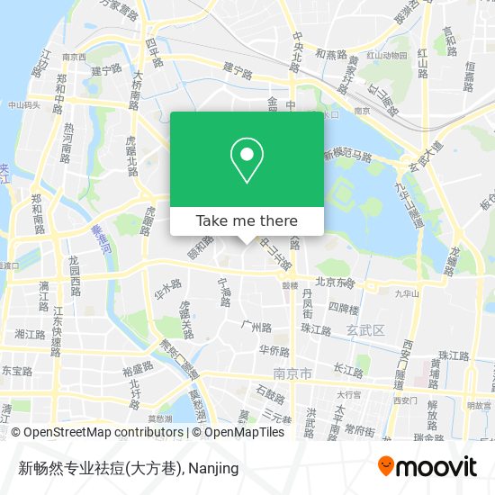 新畅然专业祛痘(大方巷) map