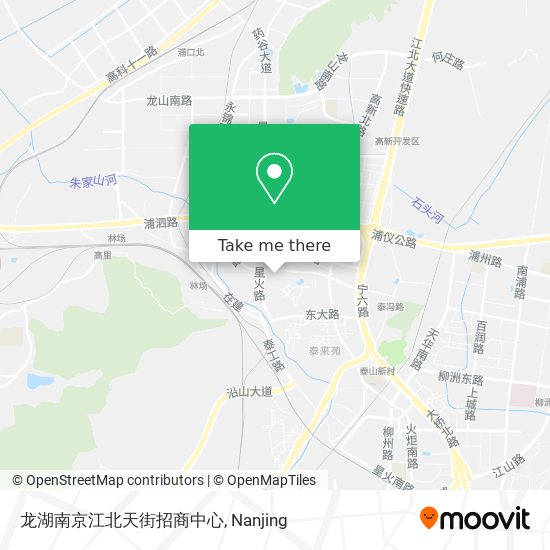 龙湖南京江北天街招商中心 map