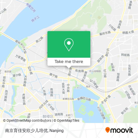 南京育佳安欣少儿培优 map