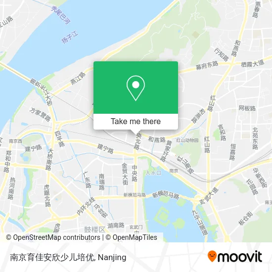 南京育佳安欣少儿培优 map