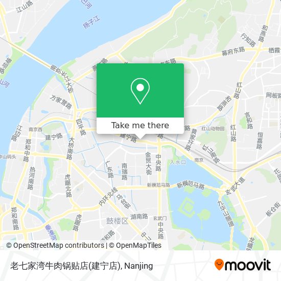 老七家湾牛肉锅贴店(建宁店) map