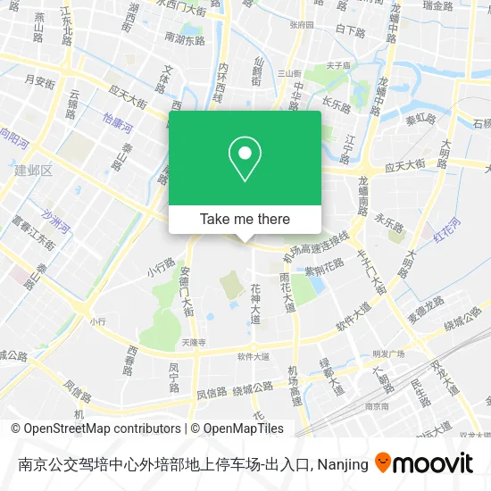 南京公交驾培中心外培部地上停车场-出入口 map