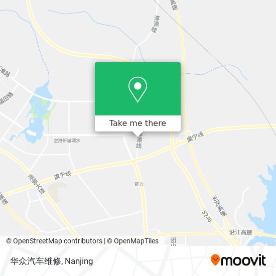 华众汽车维修 map