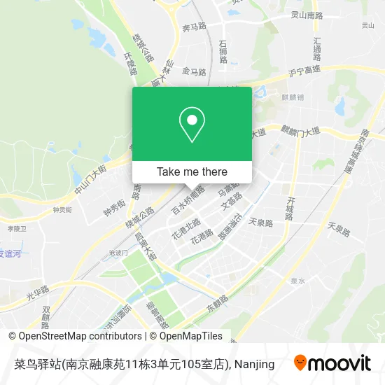菜鸟驿站(南京融康苑11栋3单元105室店) map