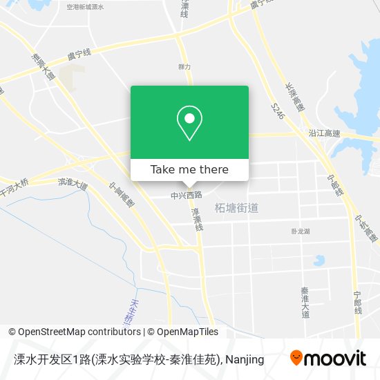 溧水开发区1路(溧水实验学校-秦淮佳苑) map