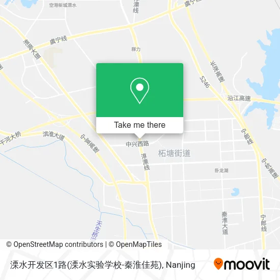 溧水开发区1路(溧水实验学校-秦淮佳苑) map