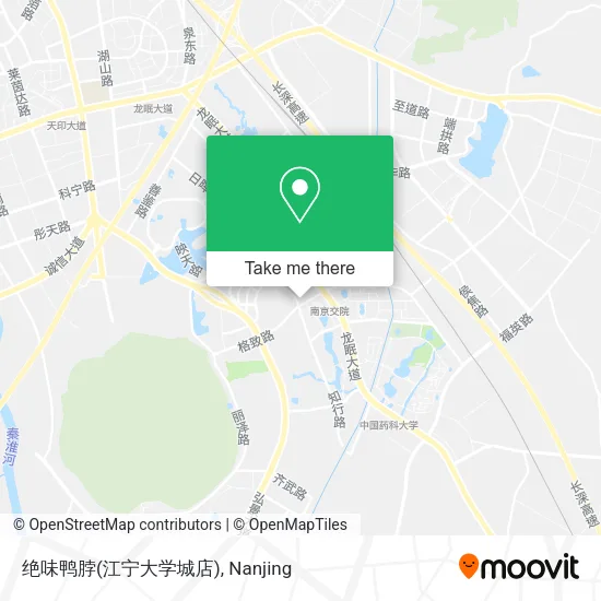 绝味鸭脖(江宁大学城店) map