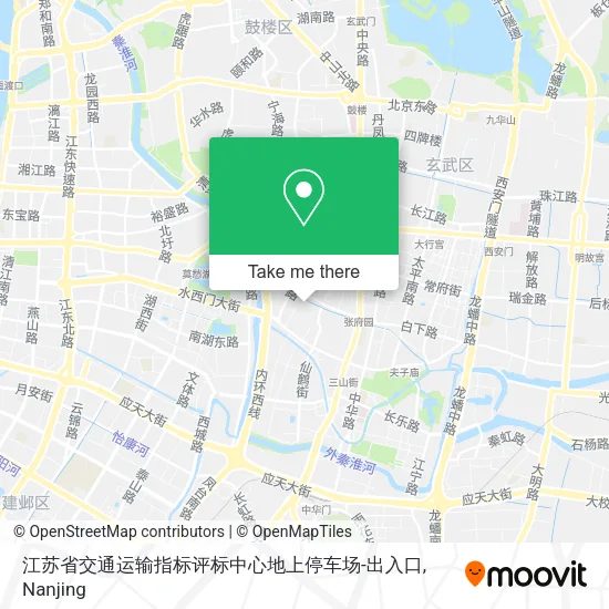 江苏省交通运输指标评标中心地上停车场-出入口 map