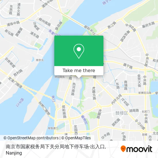 南京市国家税务局下关分局地下停车场-出入口 map