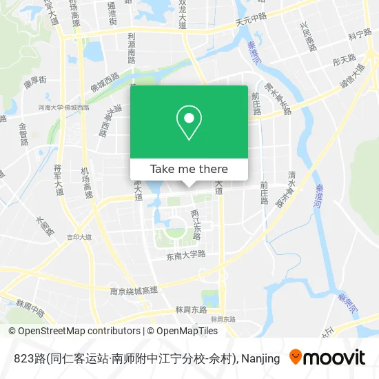 823路(同仁客运站·南师附中江宁分校-佘村) map