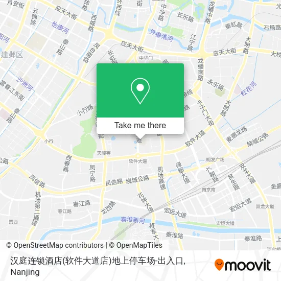 汉庭连锁酒店(软件大道店)地上停车场-出入口 map