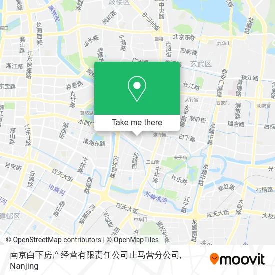 南京白下房产经营有限责任公司止马营分公司 map